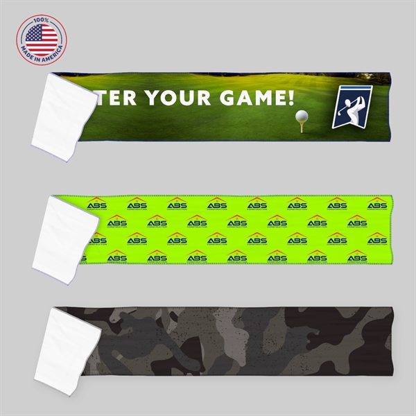 Made in USA Cooling Towel Dye Sub Antimicrobial, 7x34 - Made in USA Cooling Towel Dye Sub Antimicrobial, 7x34 - Image 4 of 4