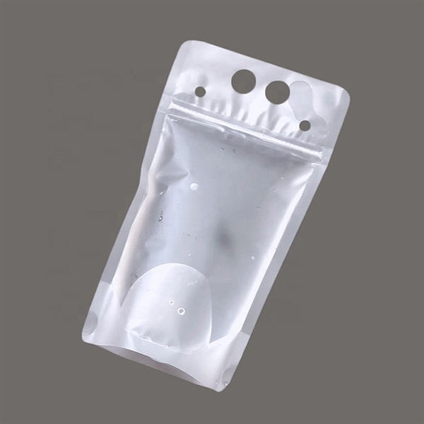 16oz Frosted Drink Pouches with Straw - 16oz Frosted Drink Pouches with Straw - Image 1 of 2