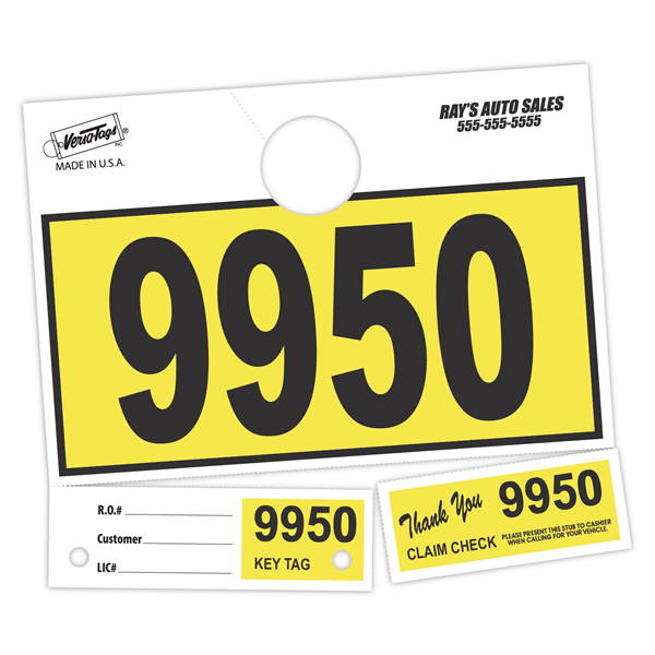 Custom Service Department Hang Tags - Custom Service Department Hang Tags - Image 0 of 1