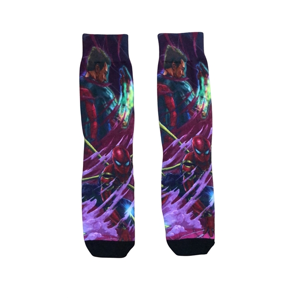 Custom Cotton Dress Sock Full Color Sublimation - Custom Cotton Dress Sock Full Color Sublimation - Image 2 of 4