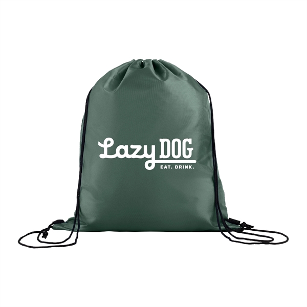 210D Polyester Drawstring Gym & Sports Travel Backpack - 210D Polyester Drawstring Gym & Sports Travel Backpack - Image 5 of 12