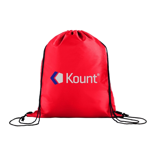 210D Polyester Drawstring Gym & Sports Travel Backpack - 210D Polyester Drawstring Gym & Sports Travel Backpack - Image 7 of 12