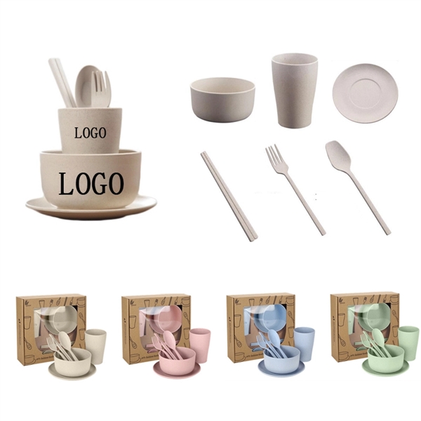 Biodegradable Wheat Straw Cutlery Set - Biodegradable Wheat Straw Cutlery Set - Image 0 of 4