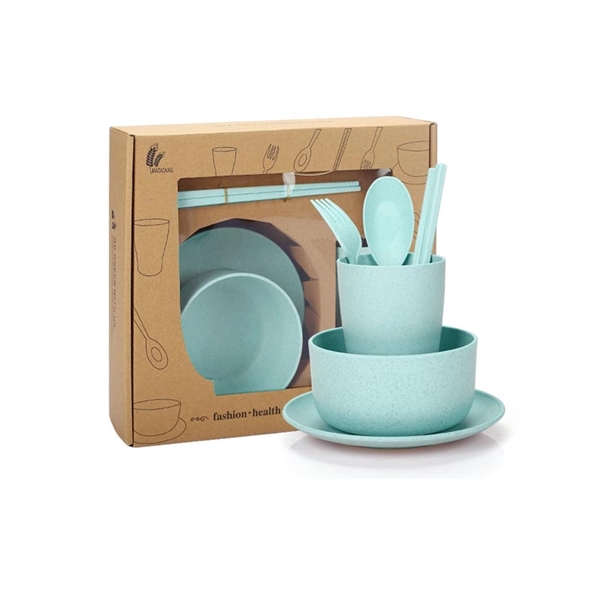 Biodegradable Wheat Straw Cutlery Set - Biodegradable Wheat Straw Cutlery Set - Image 4 of 4