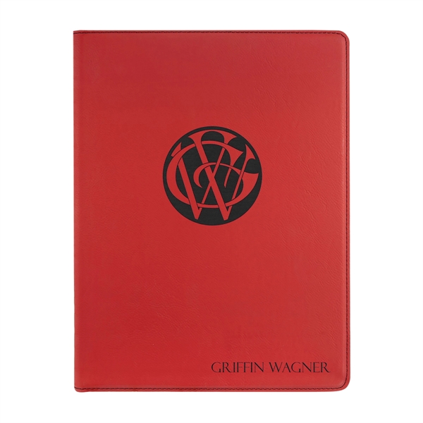 9 1/2" x 12" Leatherette Red Portfolio - 9 1/2" x 12" Leatherette Red Portfolio - Image 0 of 1