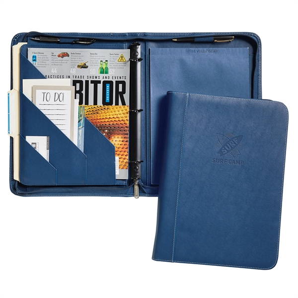 Hamilton Zippered 3-Ring Binder -Padfolio (4 Colors) - Hamilton Zippered 3-Ring Binder -Padfolio (4 Colors) - Image 3 of 4