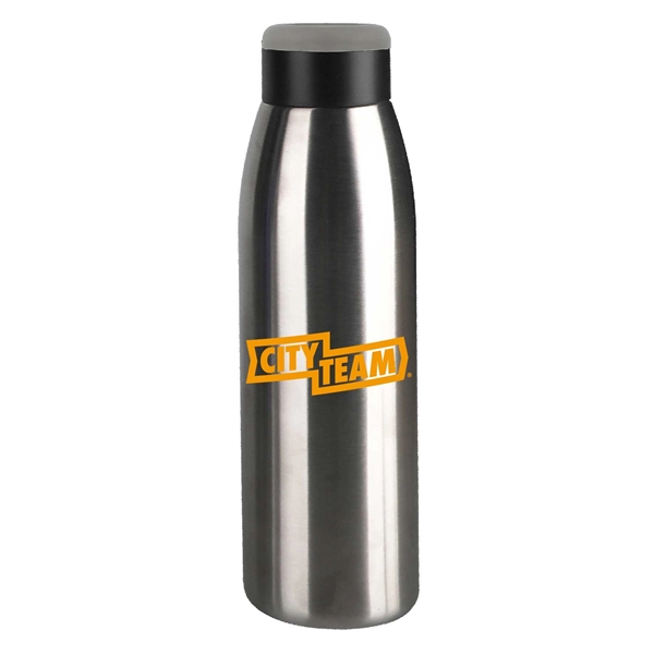 18oz.Travel Stainless Insulated Bottle w/ Lid & Handle - 18oz.Travel Stainless Insulated Bottle w/ Lid & Handle - Image 6 of 10