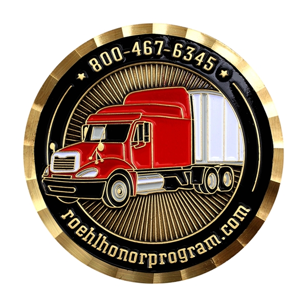 Challenge Coin, Custom Die Struck Brass - Challenge Coin, Custom Die Struck Brass - Image 12 of 12