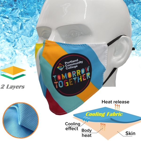 IcyKool Face Mask 2-Layer Breathable Summer Face Masks