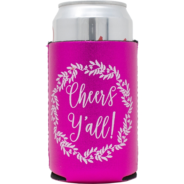 Custom Metallic Neoprene Can Cooler