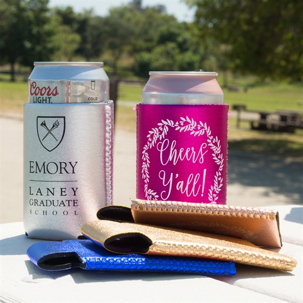 Metallic Neoprene Can Cooler