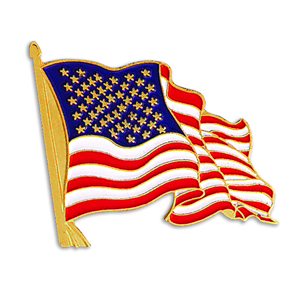 Lapel Pin, Stock Die Struck USA FLAG - Lapel Pin, Stock Die Struck USA FLAG - Image 0 of 1