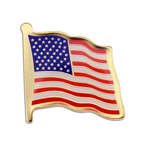 Lapel Pin, Stock Etched US Flag - Lapel Pin, Stock Etched US Flag - Image 0 of 0