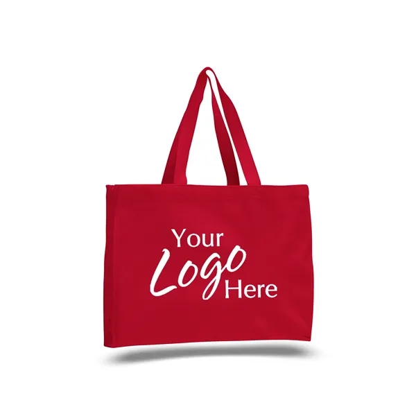 Canvas Tote 15" W x 12" H with 4" Gusset Bag - Canvas Tote 15" W x 12" H with 4" Gusset Bag - Image 4 of 12