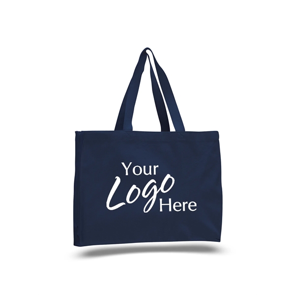 Canvas Tote 15" W x 12" H with 4" Gusset Bag - Canvas Tote 15" W x 12" H with 4" Gusset Bag - Image 0 of 12