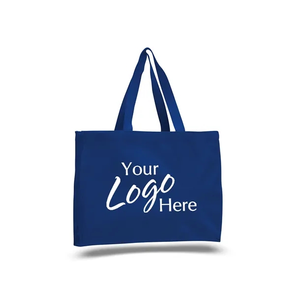 Canvas Tote 15" W x 12" H with 4" Gusset Bag - Canvas Tote 15" W x 12" H with 4" Gusset Bag - Image 3 of 12