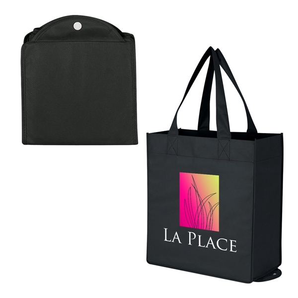 Non-Woven Foldable Shopper Tote Bag - Non-Woven Foldable Shopper Tote Bag - Image 5 of 21