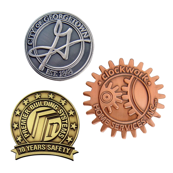 Custom Lapel Pins, Die Struck Antique Finish - Custom Lapel Pins, Die Struck Antique Finish - Image 0 of 16