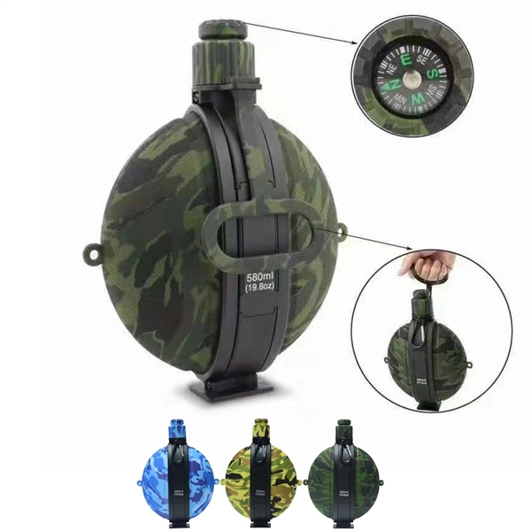 Camouflage Silicone Collapsible Water Bottle - Camouflage Silicone Collapsible Water Bottle - Image 0 of 10