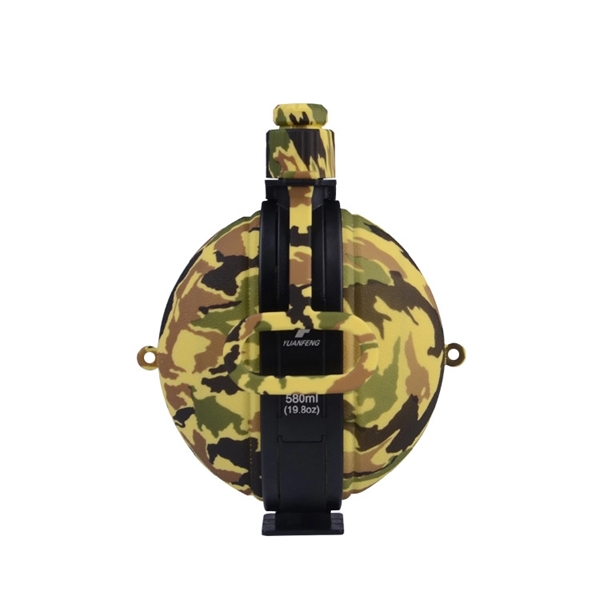 Camouflage Silicone Collapsible Water Bottle - Camouflage Silicone Collapsible Water Bottle - Image 5 of 10
