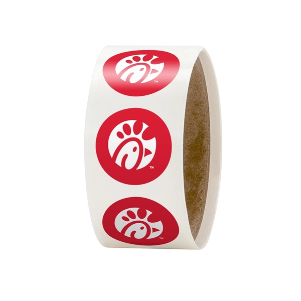 Custom 1" Circle Roll Labels