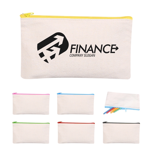 Canvas Zippered Pencil Bag - Canvas Zippered Pencil Bag - Image 0 of 0