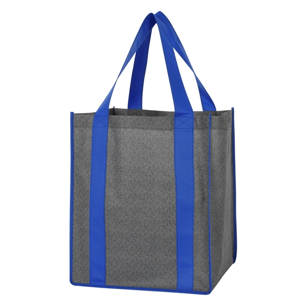 Heathered Non-Woven Shopper Tote Bag - Heathered Non-Woven Shopper Tote Bag - Image 12 of 12