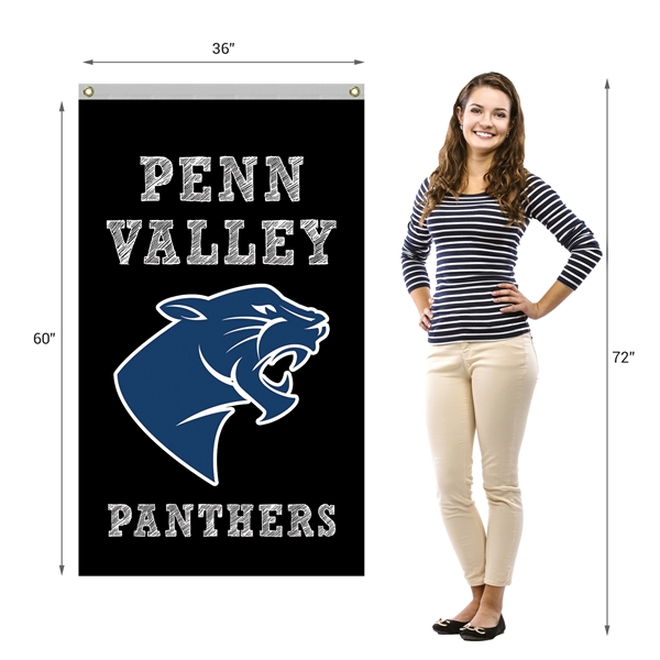 3' x 5' Single Reverse Knitted Polyester Vertical Banners - 3' x 5' Single Reverse Knitted Polyester Vertical Banners - Image 7 of 8