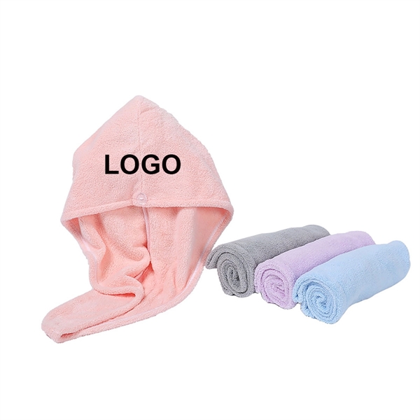 Custom Microfiber Dry Hair Towel Shower cap