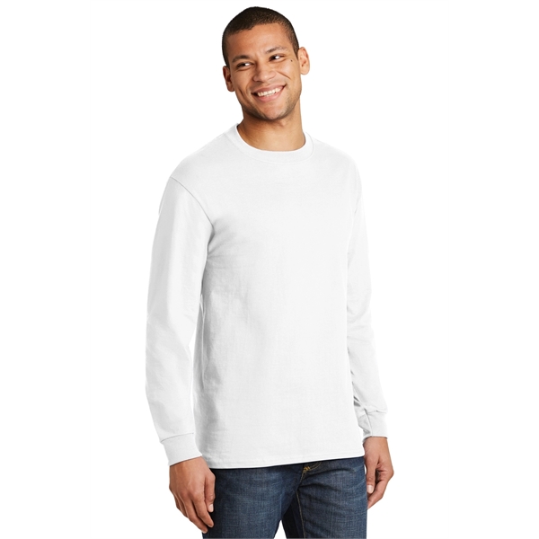 Hanes Beefy-T - 100% Cotton Long Sleeve T-Shirt. - Hanes Beefy-T - 100% Cotton Long Sleeve T-Shirt. - Image 32 of 42