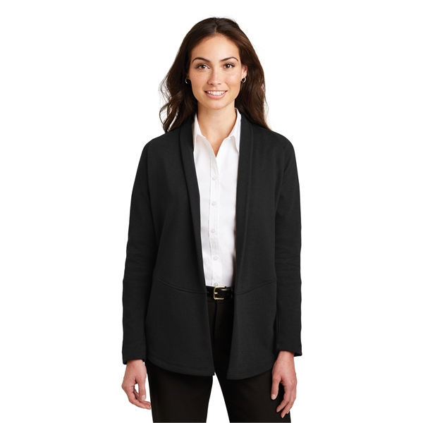 Port Authority Women's Interlock Cardigan. - Port Authority Women's Interlock Cardigan. - Image 1 of 20