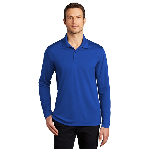 Port Authority Dry Zone UV Micro-Mesh Long Sleeve Polo - Port Authority Dry Zone UV Micro-Mesh Long Sleeve Polo - Image 30 of 49