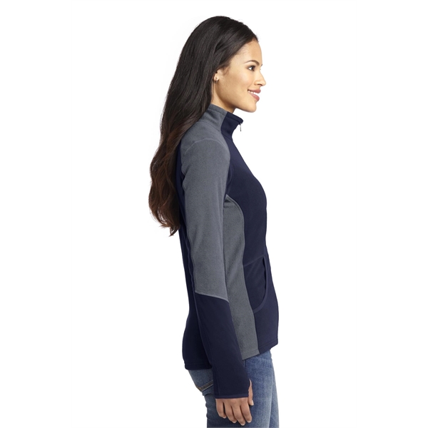 Port Authority Women's Colorblock Microfleece Jacket. - Port Authority Women's Colorblock Microfleece Jacket. - Image 26 of 27