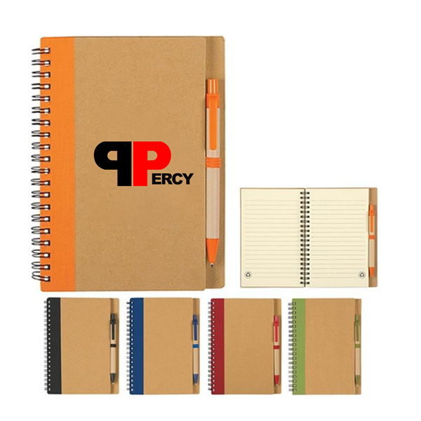 Eco-Inspired Spiral Notebook & Pen - Eco-Inspired Spiral Notebook & Pen - Image 0 of 0