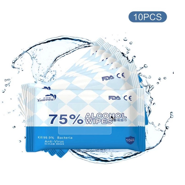 FDA And CE Approved 10 pcs Pack Disinfection Wet Wipe - FDA And CE Approved 10 pcs Pack Disinfection Wet Wipe - Image 0 of 8