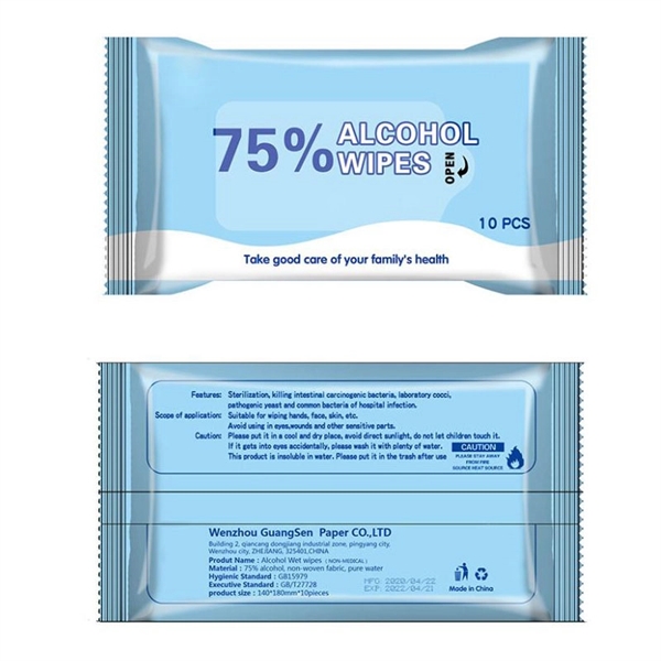 FDA And CE Approved 10 pcs Pack Disinfection Wet Wipe - FDA And CE Approved 10 pcs Pack Disinfection Wet Wipe - Image 2 of 8