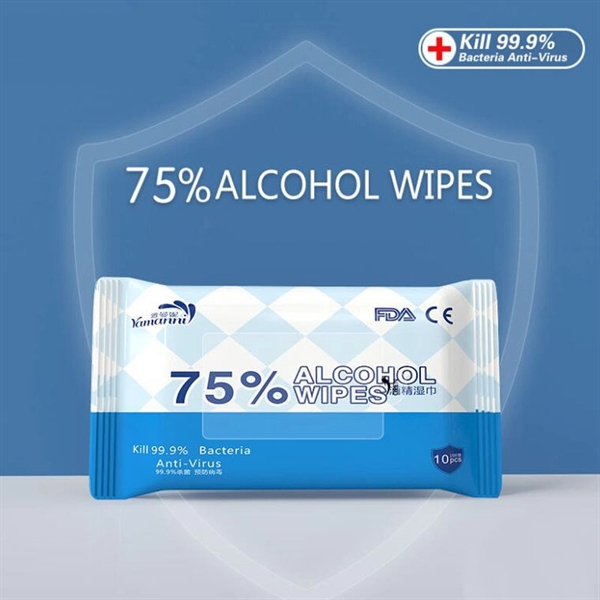 FDA And CE Approved 10 pcs Pack Disinfection Wet Wipe - FDA And CE Approved 10 pcs Pack Disinfection Wet Wipe - Image 5 of 8