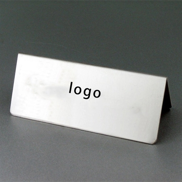 Stainless steel Reserved Table Top Sign Holder