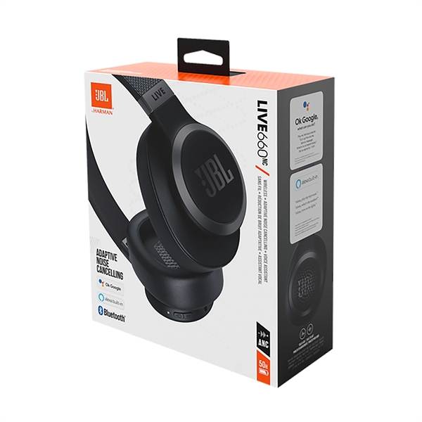 JBL Live 660NC Wireless Over-Ear NC Headphones - JBL Live 660NC Wireless Over-Ear NC Headphones - Image 5 of 6