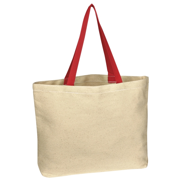 Natural Cotton Canvas Tote Bag - Natural Cotton Canvas Tote Bag - Image 9 of 15