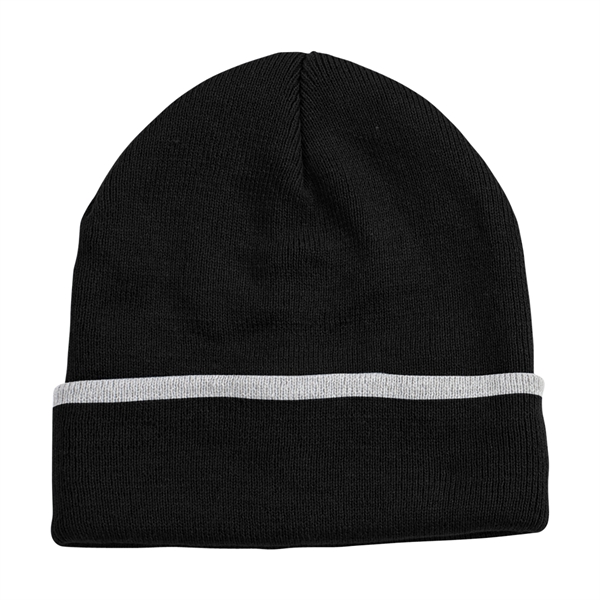 Edge Stripe Knit Beanie - Edge Stripe Knit Beanie - Image 7 of 14
