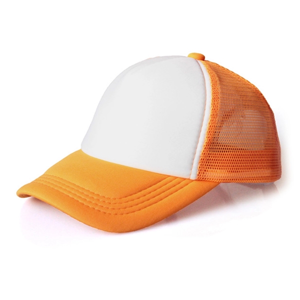 Two Tone Trucker Hat Summer Mesh Cap with Adjustable Snapbac - Two Tone Trucker Hat Summer Mesh Cap with Adjustable Snapbac - Image 3 of 6
