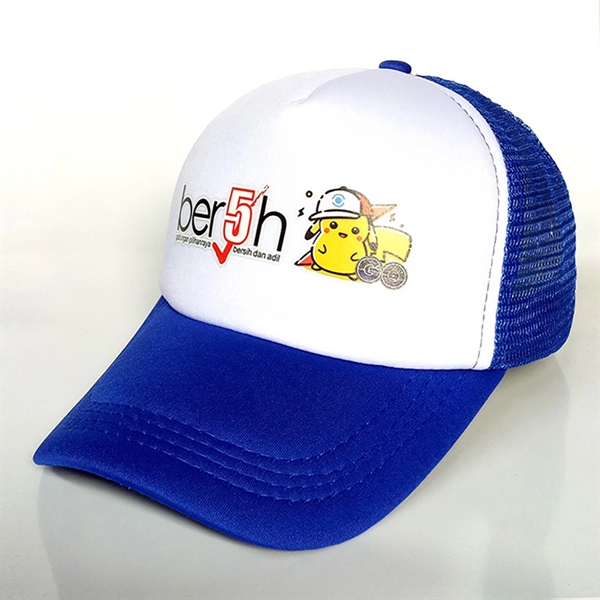 Two Tone Trucker Hat Summer Mesh Cap with Adjustable Snapbac - Two Tone Trucker Hat Summer Mesh Cap with Adjustable Snapbac - Image 6 of 6