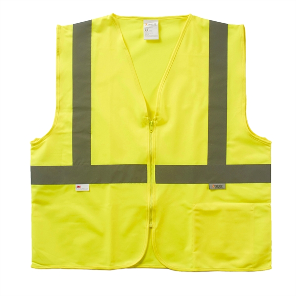 Xtreme Visibility Value Class 2 Zip Solid Vest - Xtreme Visibility Value Class 2 Zip Solid Vest - Image 1 of 2