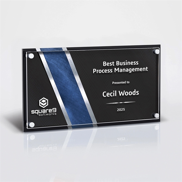Acrylic Stripe Riser Wall Plaque