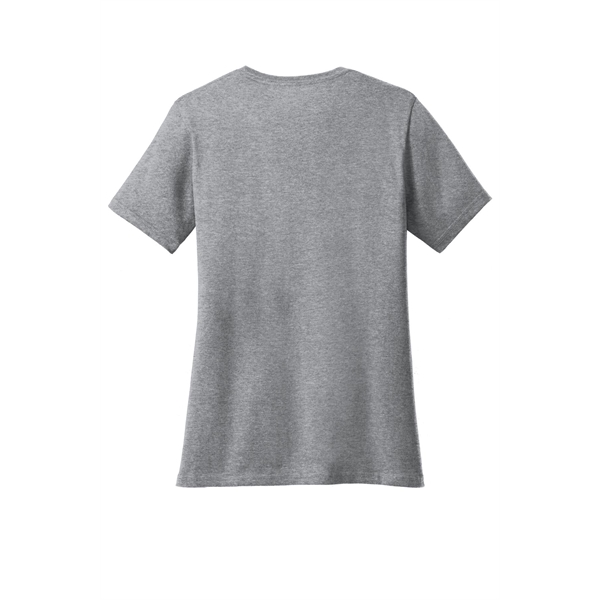 Port & Company Women's Core Cotton V-Neck Tee. - Port & Company Women's Core Cotton V-Neck Tee. - Image 116 of 135