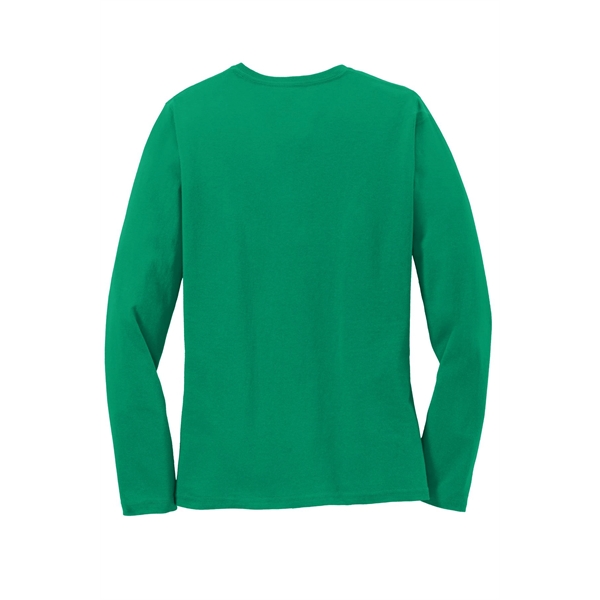 Port & Company Women's Long Sleeve Core Cotton Tee. - Port & Company Women's Long Sleeve Core Cotton Tee. - Image 92 of 94