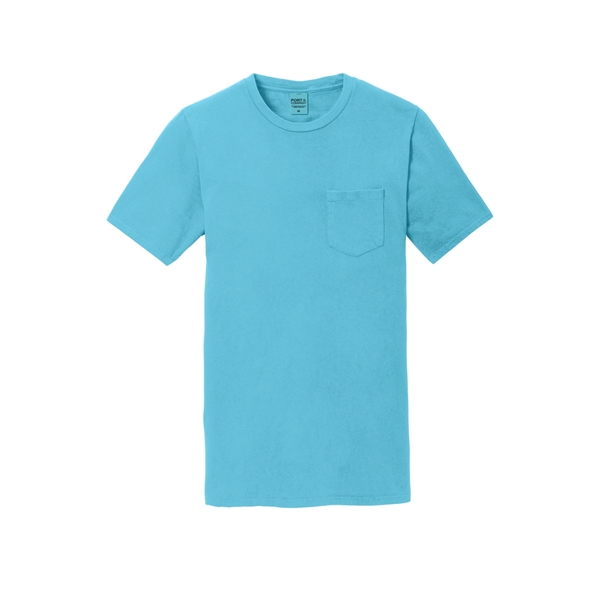 Port & Company Beach Wash Garment-Dyed Pocket Tee. - Port & Company Beach Wash Garment-Dyed Pocket Tee. - Image 43 of 45