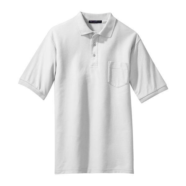 Port Authority Silk Touch Polo with Pocket. - Port Authority Silk Touch Polo with Pocket. - Image 21 of 55