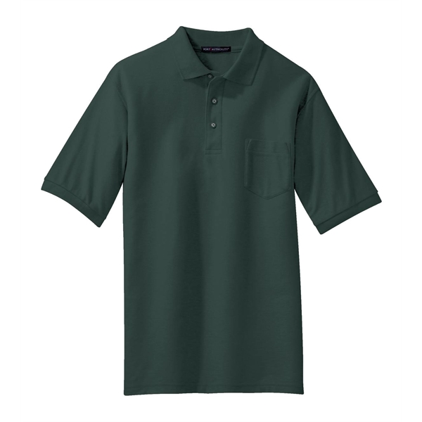 Port Authority Silk Touch Polo with Pocket. - Port Authority Silk Touch Polo with Pocket. - Image 33 of 55